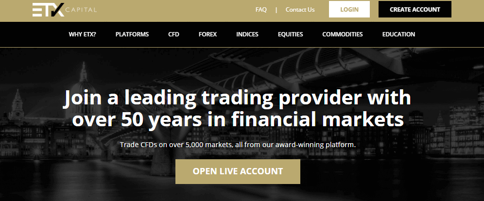 ETX Capital website